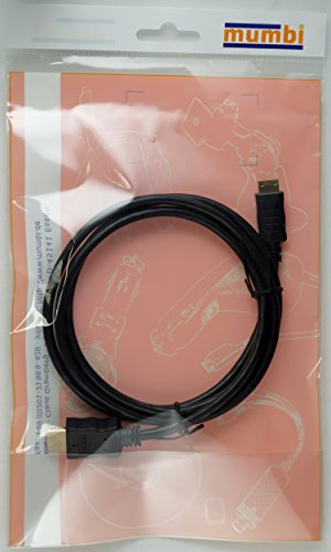 mumbi MINI HDMI Kabel 1.3b 1080p Full HD / Mini HDMI C Stecker auf HDMI A Stecker – VERGOLDETE Kontakte 1,5m - 7