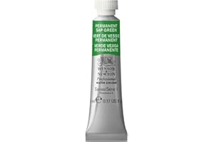 Winsor & Newton Aquarelle Professionnel - Peinture Aquarelle, Haute Luminosité, Résistante à la Lumière, Qualité Archive, Tube de 5 ML, Couleur Vert de Vessie Permanent