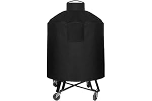 Westeco Cover for XL Big Green Egg, Accessories Extra Large Egg Kamado Joe Char-Griller Louisiana Ceramic Grill Heavy Duty Waterproof, Black, 35.5 inch Dia x 48 inch H