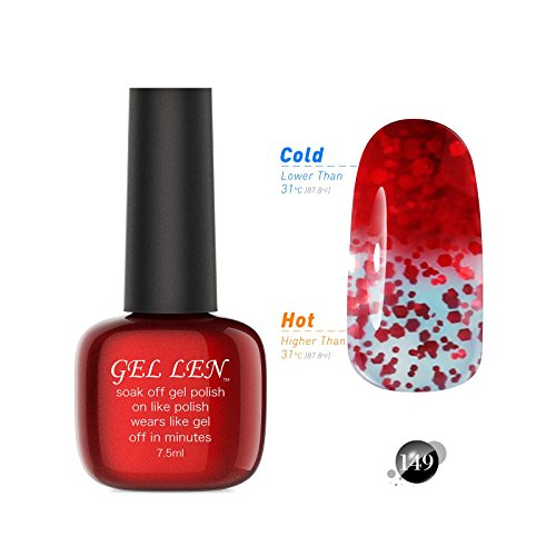 Gellen Thermo Nagellack auflösbarer Gel Nagellack UV Gel Farbwechsel 7.5ml 149