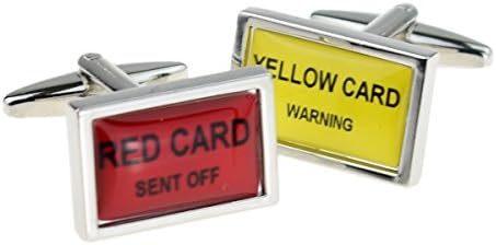 Gifts To RememberRed and Yellow Cards Cufflinks Football Referee X2PSN106