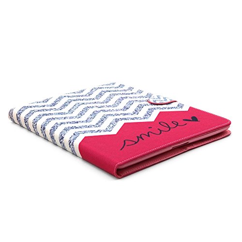 iPad 2 iPad 3 iPad 4 Hülle, Deenor Wavy Pattern PU Leder Abdeckung Stand Flip Schutzhülle Hülle für Apple iPad 2 iPad 3 iPad 4. (Wavy) - 5