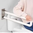 Hukimoyo 24 Inch Grab Bar for Bathroom Safety Grab Rail Wall Mounted Toilet Handrail Non-Slip Hand Support Railing for Elderly Shower Bathroom Handle Senior Citizen Elders Grab Bar for Toilet(White)