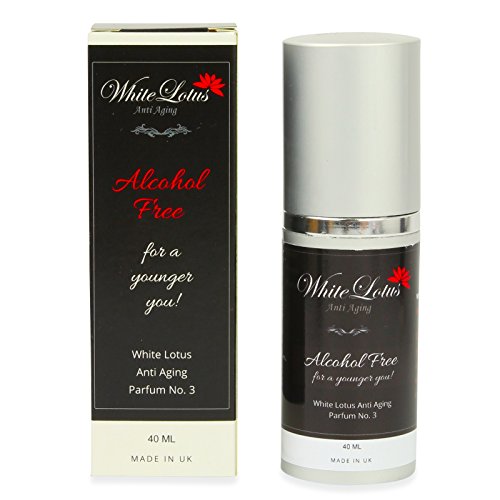 White Lotus Nr. 3 HYPOALLERGENES ANTI-AGING PARFUM-SPRAY für empfindliche Frauen-Haut – 40 ml Alkohol- + Lösemittelfrei | Rein natürliche Blumen-Essenzöle | Langanhaltender Duft ohne Verdunstung - 7