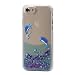 Produktbild iPhone 5 / 5S / SE Hülle Flüssig Glitzer, Kayihan Delphin Muster Niedlich Design Glanz Dynamisch Fließen Flüssigkeit Funkeln Stern Herz Hart SchutzHüll für Apple iPhone 5/5S/SE (Delphin)