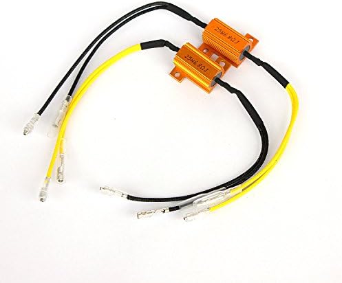 2 Pcs Car Motorcycle LED Indicator Resistors 6.8ohm 25W