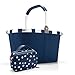 Produktbild Exklusiv-Set: carrybag und thermocase, SBKOY Einkaufskorb mit Kleiner Kühltasche, Dark Blue + Spots Navy (40594044)
