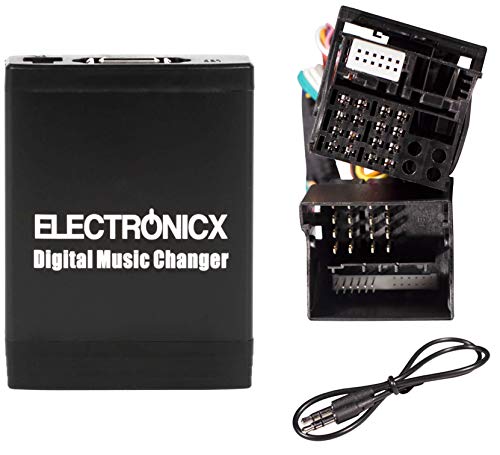 Electronicx® Adaptador de radio para coche USB SD AUX MP3 CD para Ford Fiesta Mondeo Mk3 Focus Mk2 Fusion Galaxy C- Max S- Max Transit Tourneo