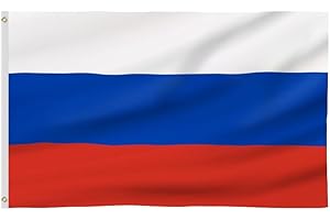 SHONYE Russia Flag 5x3Ft, Durable Russian Flag with 2 Metal Eyelets, Bright Color Russia National Flag for Sporting Events, Parties, Parade Decor