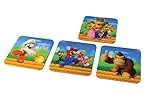 Producto oficial Nintendo Paladone Posavasos Mario Bros con Movimiento 3D, Corcho, 8x8x1 cm