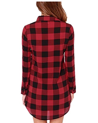ladies tartan shirt dress