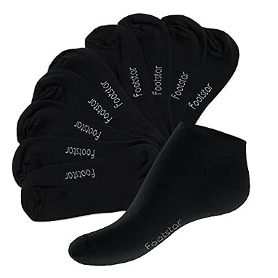 Footstar Lot de 10 paires de socquettes SNEAK IT! - unisexe - noir - taille 35-38