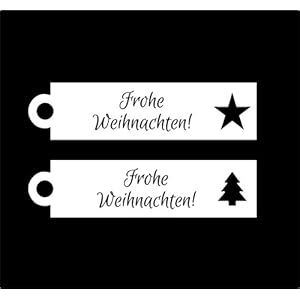 25 Geschenkanhänger Papieranhänger Tags Etiketten Frohe Weihnachten