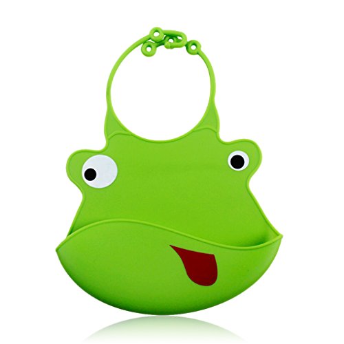 Cartoon Soft Health Silicone Baby Feeding Bib - No Spills, Waterproof, Easy to Clean