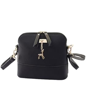 Gosear Frauen Damen Mädchen Mode Elegante PU Leder Schulter Tasche Umhängetaschen Schale Tasche mit Einzigartige...