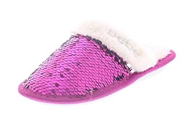 bebe fur slippers