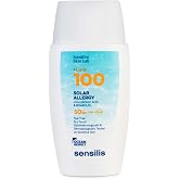 Sensilis Ultra Fluid 100 Solar Allergy, Solar Facial SPF50+, 40 ml | Hyaluronic Acid, Vitamin E, SPF50+, Anti-Aging, Repairs,