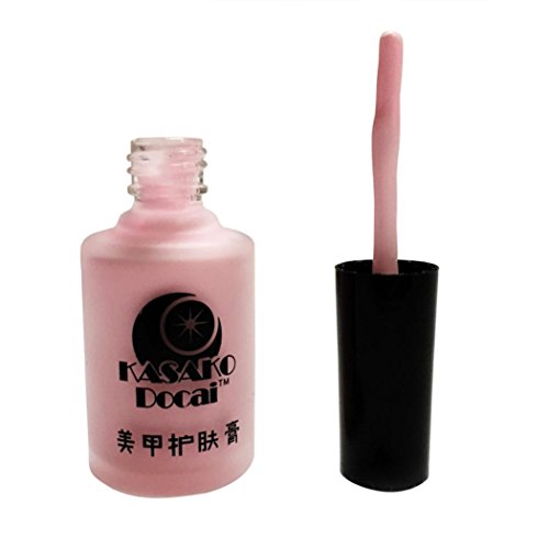 Oyedens Peel Off Liquid Nail Art Tape Latex Tape Finger Protected Liquid Palisade Base Coat Nail Polish (Pink)