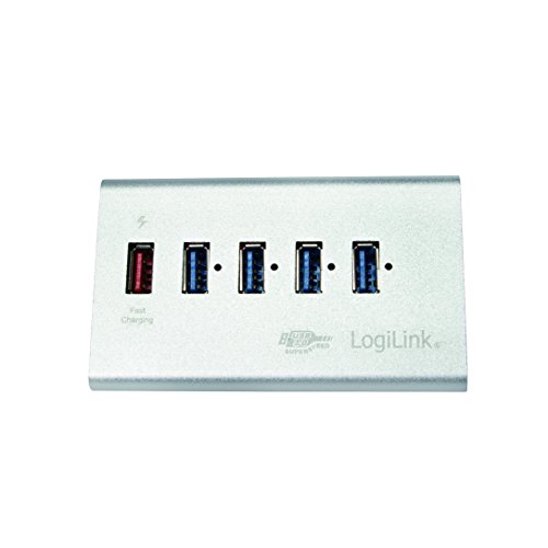 LogiLink USB 3.0 Hub 4-Port + 1x Schnell-Ladeport - 2