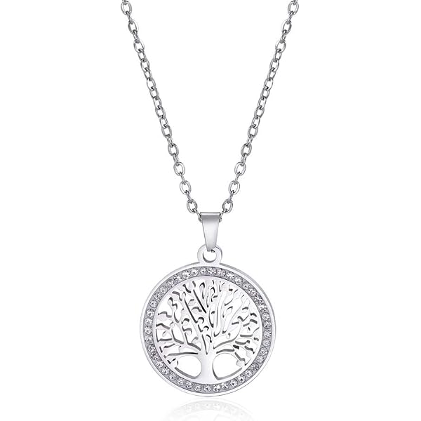 Bague Arbre De Vie Ajustable En Acier Inoxydable Or - Zirconium | Cadeau Femme Symbolique