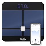 CONECTA CON TU CUERPO de forma inteligente conociendo tu forma física mediante los datos esenciales relativos a tu composición corporal que aporta la báscula inteligente bluetooth Geek Barcelona SIMPLICIDAD Y TECNOLOGÍA convergen en un producto de atractivo diseño disponible en colores BLANCO o NEGRO, siendo el regalo perfecto tanto para adelgazar como para mantenerse en forma