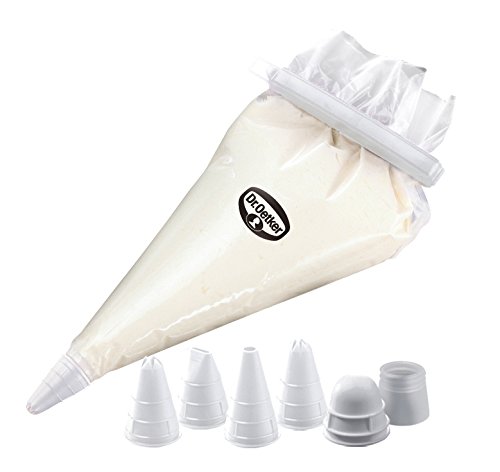 Dr. Oetker 2456 Einweg-Spritzbeutel, Kunststoff, weiß, 36 x 24 x 0,1 cm, 30 Einheiten