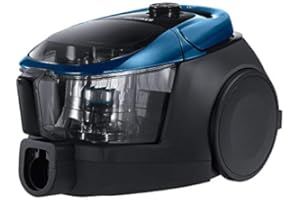 Samsung VC07M3150VU Aspirapolvere a Traino senza Sacco Cyclone Force Animal, 190 W, 3 Spazzole, Rumorosità 80 dB, Earth Blu