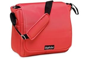 Pirulos Bolso Panera + Cambiador Bebé Portátil Basic con Materiales , Medidas 32x14x31cm Color Rojo