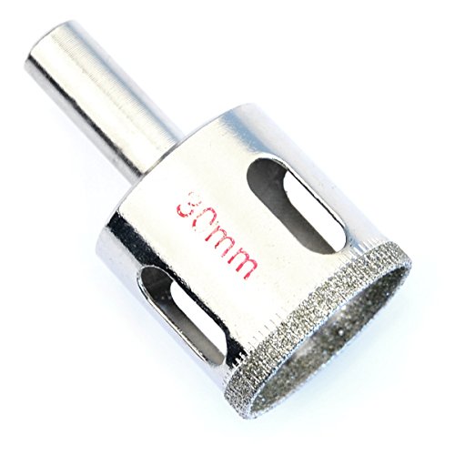 IDEALEBEN Glasbohrer Glass Diamantbohrer Hohlbohrer Lochsäge Bohrkrone Bohrer (30 mm) - 2