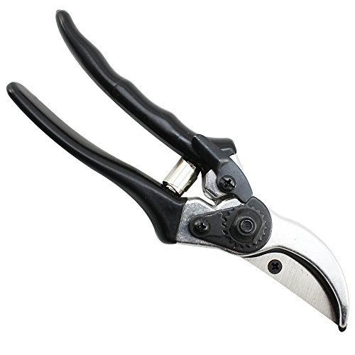 COM-FOUR 1x Gartenschere mit Karbonstahlklinge, 21 cm, Bypass-Schere