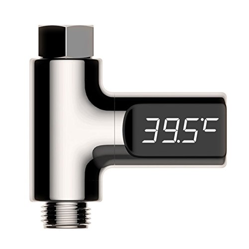 Preisvergleich Produktbild YSCYLY LED-Display Hause Wasserdusche Thermometer Flow Self-Power Generation Temperatur Wasserzähler Monitor Für Baby Care