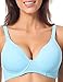 Gratlin Women's Padded Maternity Underwire Nursing Bra with Full Sling Light Blue 36 B