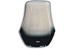 GTTCCG Bulle haute protection (+18 cm soit 52 cm) ermax pour TRANSALP 600 1986 1993 marron transparent