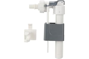 Kopinma Bathroom in-Wall Water Tank Inlet Valve, Toilet Inlet Valve Bottom Entry, G3/8inch Inlet Float Valve, Wall Hanging Toilet Water Inlet Accessories