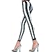 Produktbild Vertikal gestreifte Leggings - Schwarz/Weiß