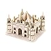 Produktbild JOOFFF Simulationsmodell Holzwelt Berühmte Gebäude Puzzle Eiffelturm Big Ben Tower Brücke Notre Dame de Paris 3D Dreidimensionales Puzzle, Taj Mahal