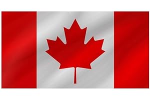R&F srls Bandiera Canada Canadese Nazionale Tessuto Misura Standard 90 X 150 cm