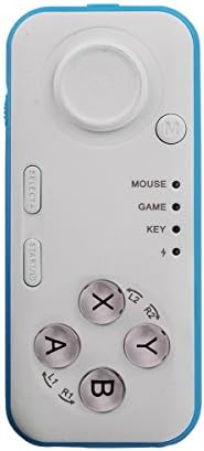 REALVOX Mini Bluetooth Remote Controller For VR Virtual Reality 3D Video Movie Game Glasses, Portable Multi-functional Wireless Bluetooth Android Gamepad Camera Shutter Selfie Shutter, Blue