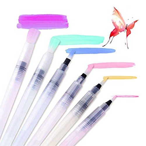 6 Stück Wasser Pinsel Aquarell Kalligraphie Zeichnung Malerei Pen Freihandtools