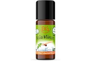 ‎ELLI´S Ellis Aromen Asia Minze NATÜRLICHES Lebensmittelaroma | Aromakonzentrat aus 100 % Veganen und Natürlichen Ursprung | Für Speisen & Getränke | 10 ml