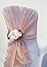Produktbild Seiden-Organza als Haube für Stuhl-Rückenlehne, Schärpe oder Tischläufer, 8 Farben, für Hochzeit und Veranstaltung, rose, Blush Pink Chair Hood