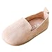 Produktbild Leder Prinzessin Ballett Schuhe Baby-beiläufige einzelne Schuhe Soft Sole Krippe Schuhe - Soft Sohle Wildleder Sneaker - Solid Color Casual Slipper - Weiche Sohle First Walker für Baby Mädchen Jungen (Beige, 3-3.5T)