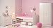 Produktbild KINDERZIMMER 4-TLG.-SET KOMPLETTSET KLEIDERSCHRANK 2-TRG. BETT 90x200 CM KOMMODE DREHBARE KANTEN PINK/BLAU NEU