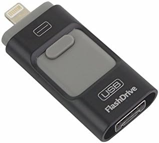 3 in 1 Lightening OTG USB Flash Drive Pen Drive for iPhone/ipad/Android Phones USB 3.0 Pendrive Memory Stick (64GB, Black)