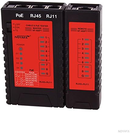 POWER OVER ETHERNET (POE) TESTER / Identify 802.3 at/af standard / Detect PoE / Verify RJ45 RJ11 cable