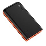 EasyAcc 13000mAh Powerbank Externer Akku mit doppelten Eingängen 4.8A Smart Output Tragbares Ladegerät für iPhone, Samsung, HTC, Huawei, Sony, iPad, Tablets usw. - Schwarz/Orange