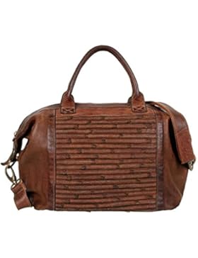 Bull & Hunt Henkeltasche luxus braun shabby vintage Schultertasche Leder 22x31x17 cm