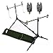 Produktbild Rod Pod Rutenhalter inkl. 2 x Bissanzeiger für 3 Ruten und Tasche inklusive Hängebissanzeiger