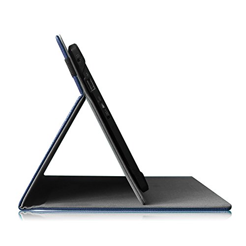 Fintie Deutsche Tastatur Keyboard Hülle Case für Universales 9-10 Zoll Android Tablet, Hochwertiges Kunstleder Folio Tasche Schutzhülle Cover mit Deutsche Abnehmbare Bluetooth-Tastatur für Samsung Galaxy Tab 3 10.1 / Galaxy Note 10.1 2014 Edition, Medion Lifetab X10302 X10301, ACEPAD A96 10 Zoll (9.6″), Artizlee 10 Zoll (10.1″) Tablet, ACEPAD A101 / A121, XIDO Z120 / X111 / X110 10.1″, Lenovo TAB 2 A10-70 / A10-30, Lenovo ab 3 10 Plus und Andere Android Tablet PC, Marineblau - 5