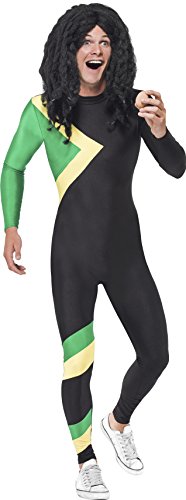 Smiffys Adult men's Jamaican Hero Costume, Jumpsuit, Icons and Idols, Serious Fun, Size M, 21389 Smiffys Adult men's Jamaican Hero Costume, Jumpsuit, Icons and Idols, Serious Fun, Size M, 21389